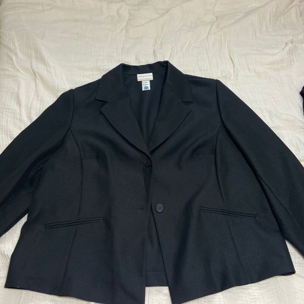 Black Plus Size Suit Jacket